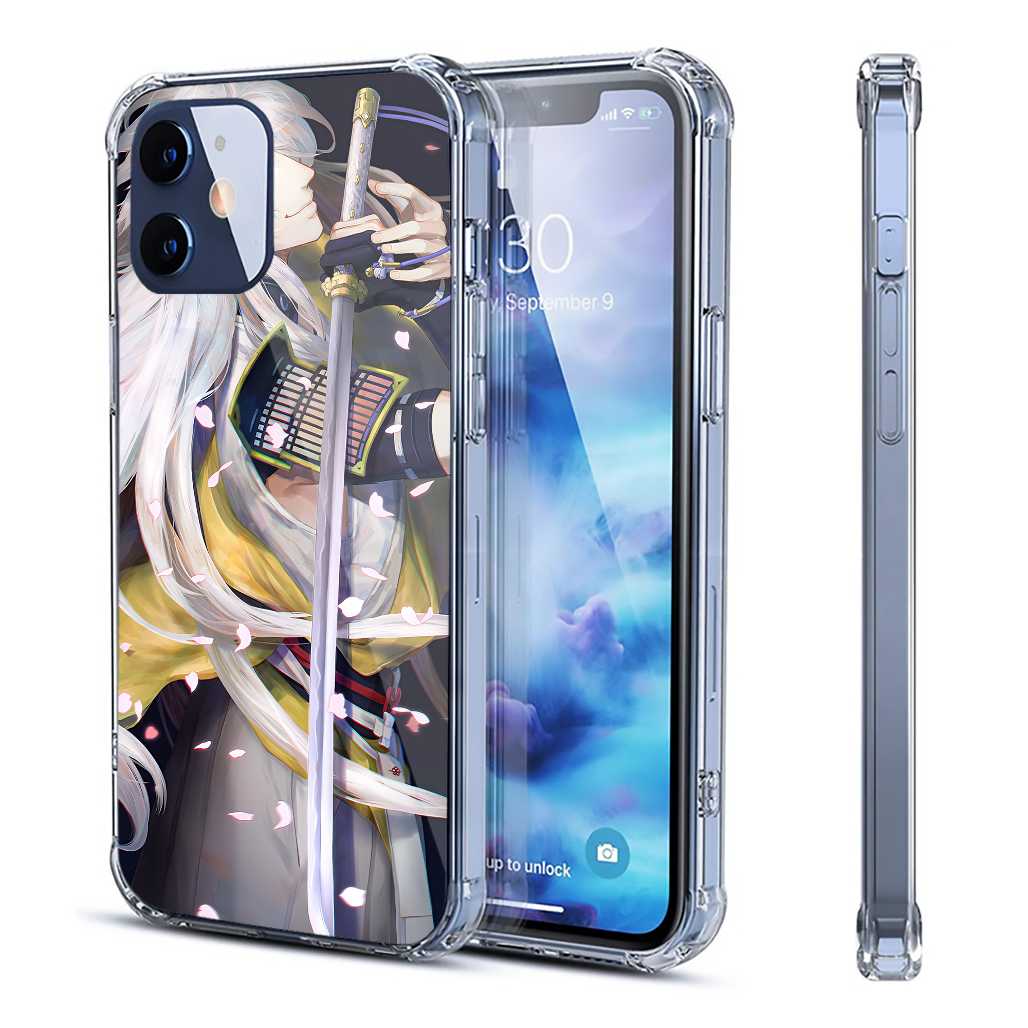 （画像用） 刀剣乱舞 Touken Ranbu 【iPhone 12シリーズ対応】透明スマホケース（クリアソフトケース）